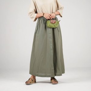 دامن لینن جیب دار تابستانه