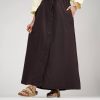 ago_brown_skirt دامن قهوه ای بدون چین برای بیرون