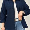 شومیز سرمه ای کنف